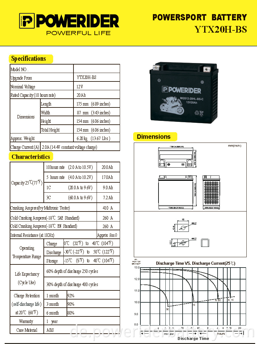 Seaed lead acid motorcycle starter battery